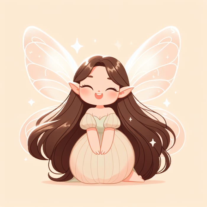 Asian Long-Haired Chubbygirl Fairy Elf | Enchanting Plump Sprite