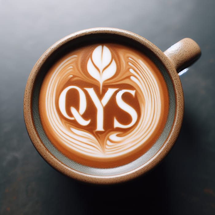 QYS Latte Art Coffee Cup - Freshly Brewed Latte