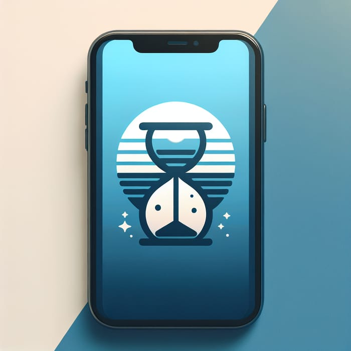 Time Flowing Mobile App Icon Design