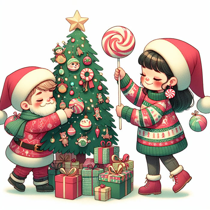 Gravity Falls Christmas: Dipper & Mabel with Gifts