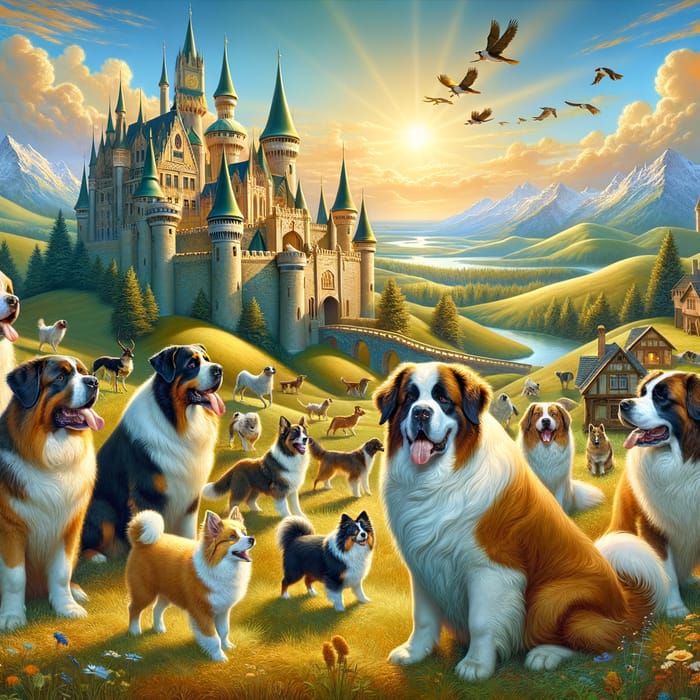 Dog Kingdom: Majestic Castles & Playful Puppies