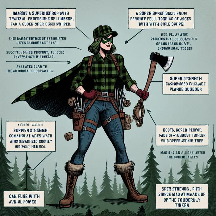 Female Lumberjack Superhero: The Ultimate Nature Protector