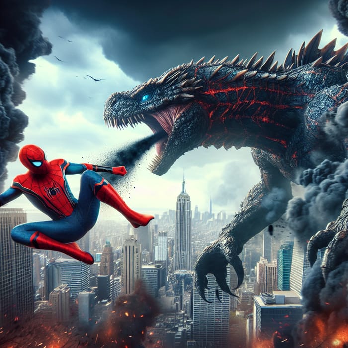 Epic Battle: Spiderman vs Godzilla