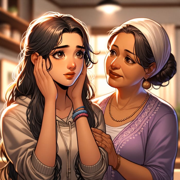 Heartwarming Conversation: Ai Ai and Her Mother Share a Special Moment | Illustrated Emotions