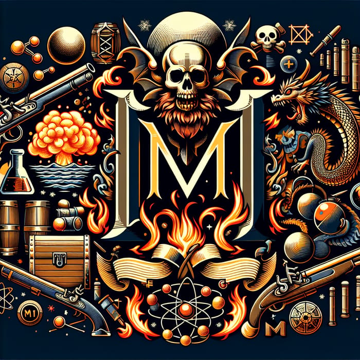 MF Logo Design: Pirates, Dragons & Science Fusion