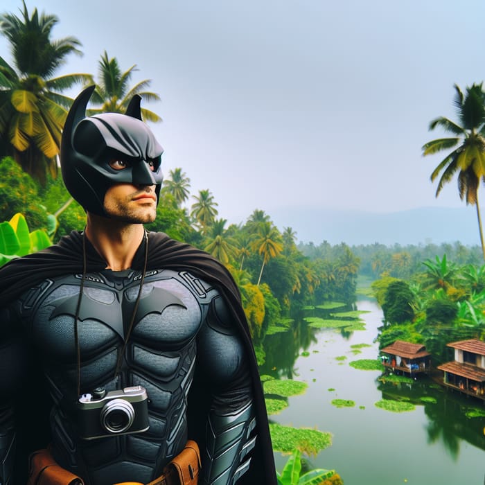 Batman Ventures Through Kerala's Tropical Landscape
