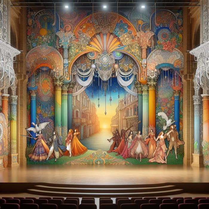 Whimsical Art Nouveau Stage Designs