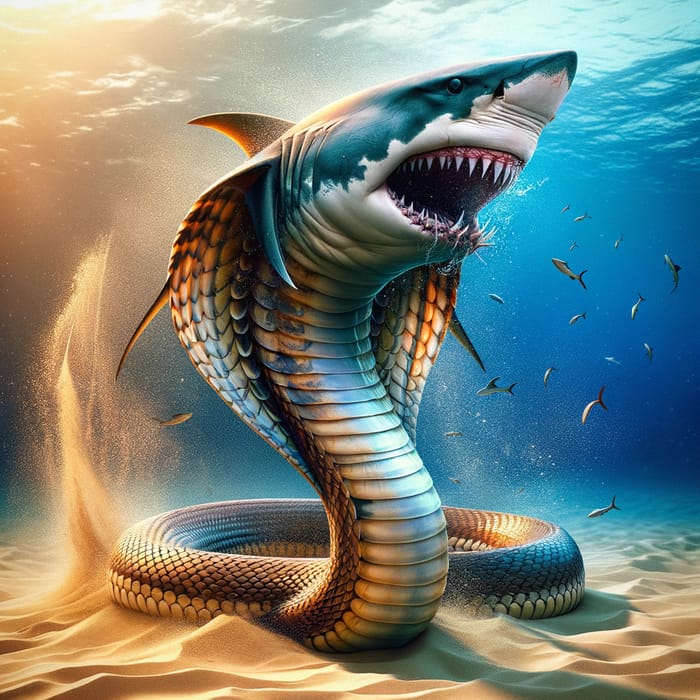 Cobra-Shark Hybrid: A Fantastical Creature
