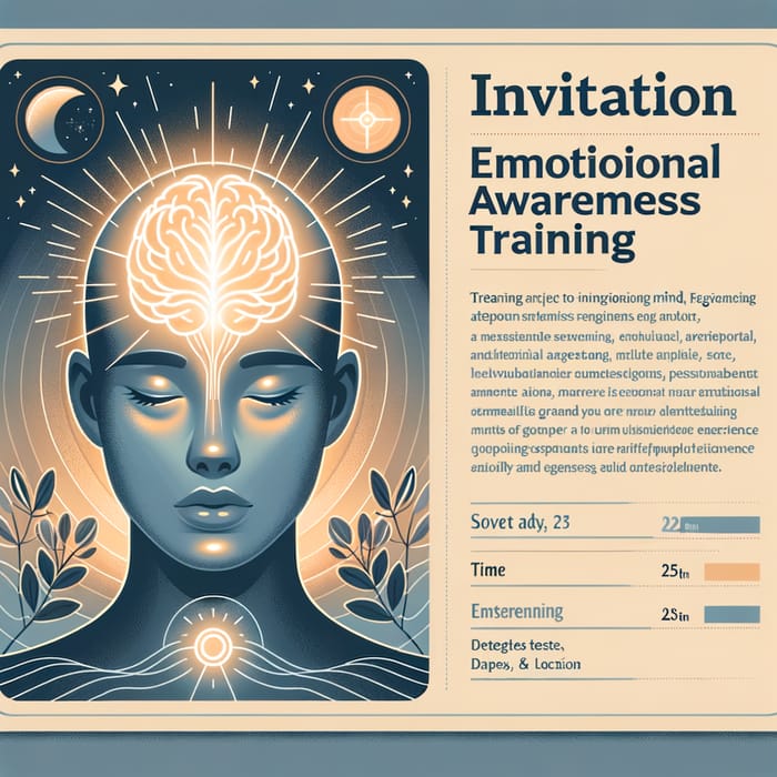 Emotional Awareness Training Invitation | Mindfulness Event