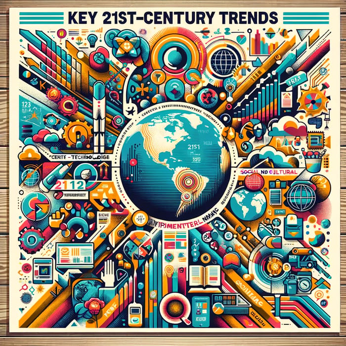 Symbolism & Promotion of 21st Century Trends Poster