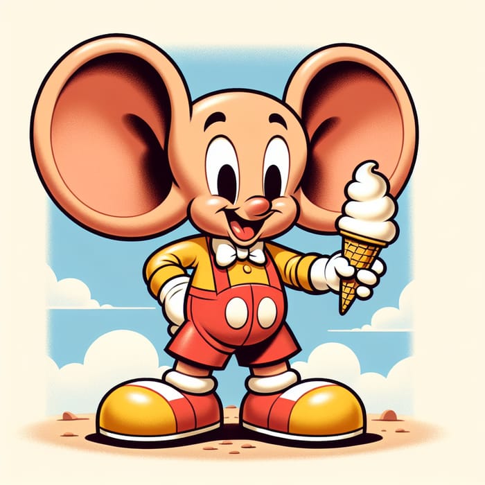 Mickey Mouse Eating Icecream | Classic Cartoon Character