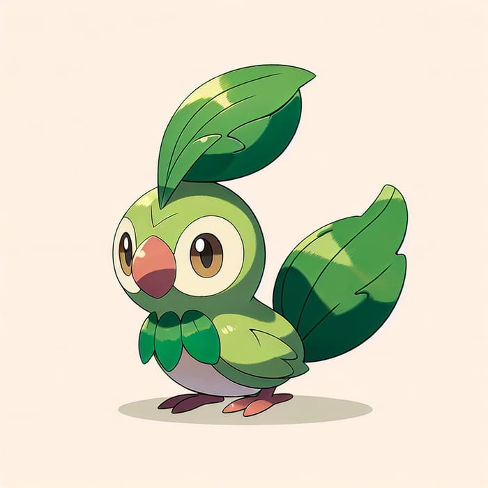Frondillo - Small Avian Pokémon with Agility and Leaf Throwing Abilities