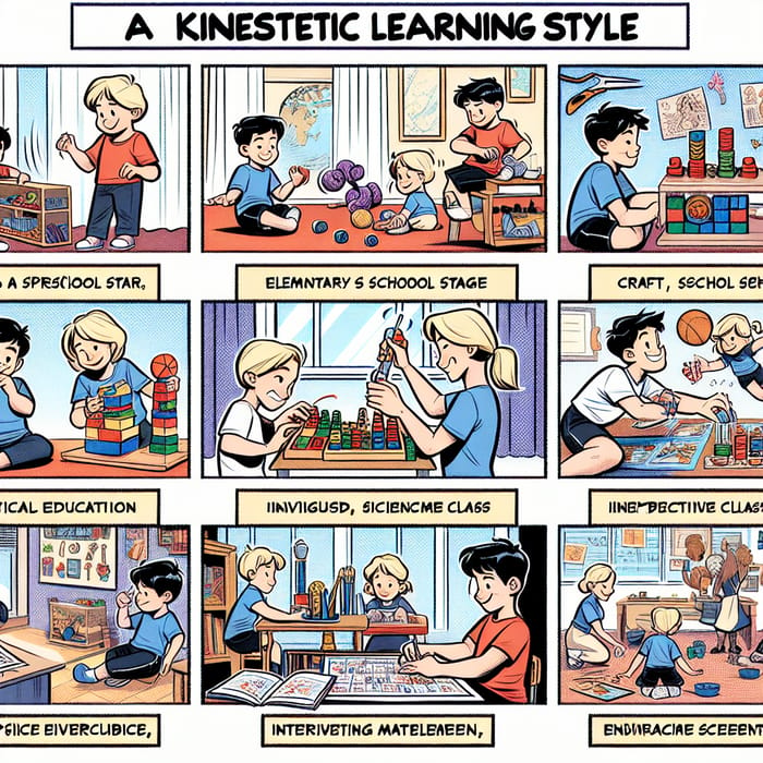 Illustrating Kinesthetic Learning Style Evolution