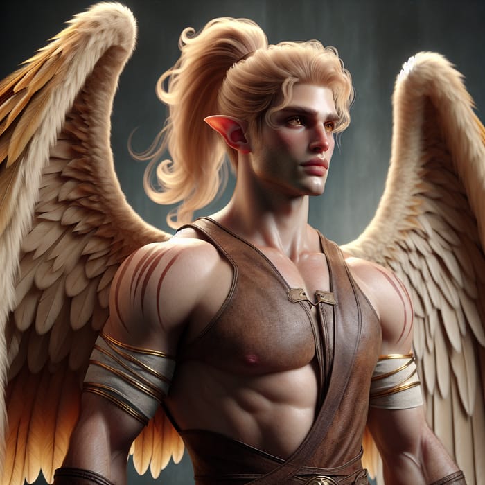 Golden Illyrian Warrior | Majestic Power and Elegance