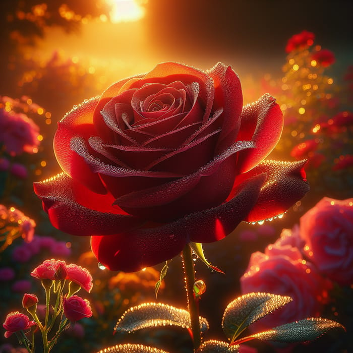 Stunning Morning Rose - Elegant Nature Beauty