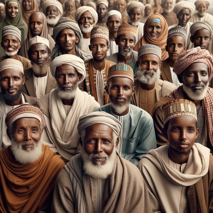 Men from Somalia: Cultural Attire and Traditions