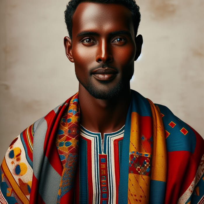 Traditional Somali Clothing: Portrait of a Somali Man