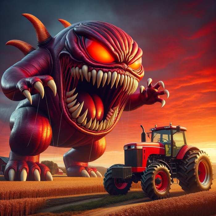 Monster Balloon vs Tractor Face-Off