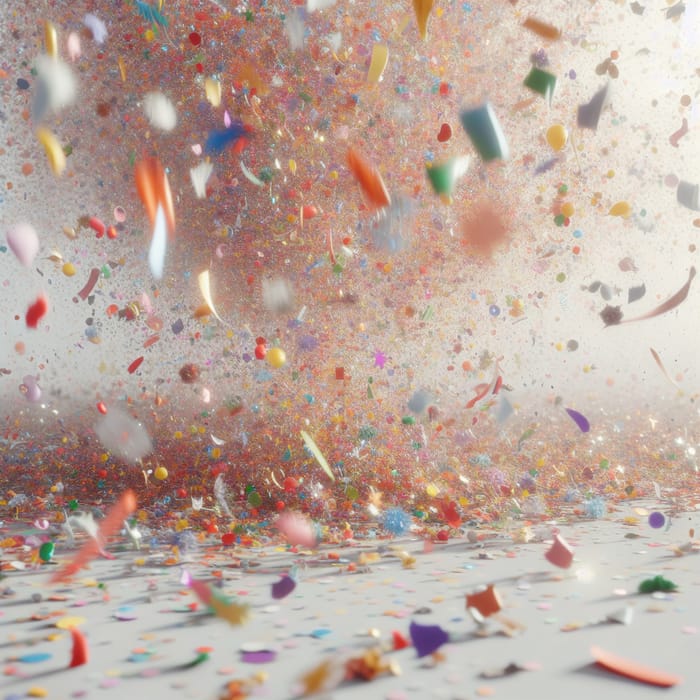 Vibrant Confetti Burst | Festive Joy Scene