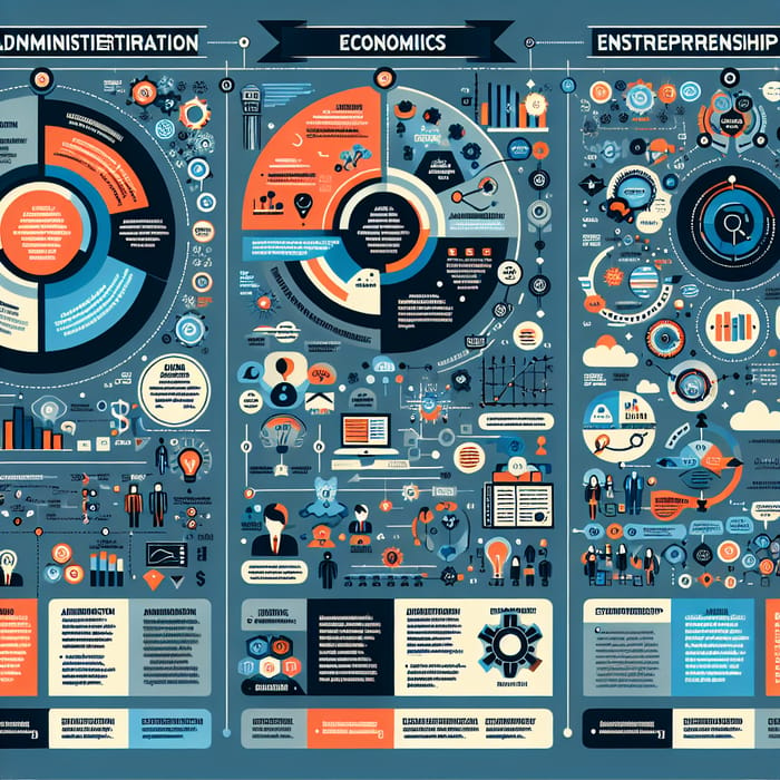 Administration, Economics & Entrepreneurship Infographic - Informative Visual Design