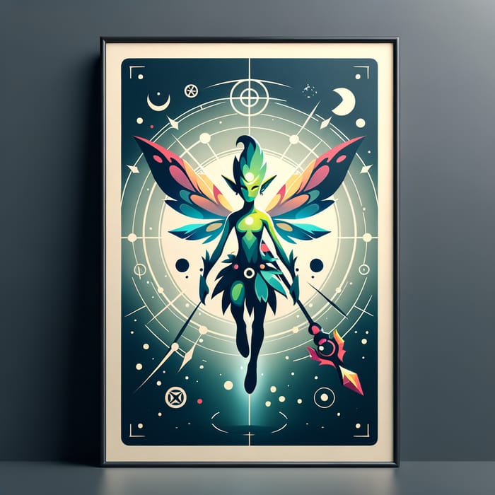 Ethereal Puck Hero Poster Inspired by Dota 2