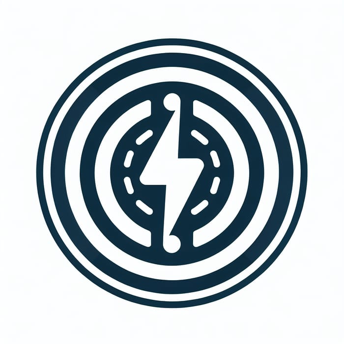 Electric Power Charging Symbol | Modern Lightning Icon