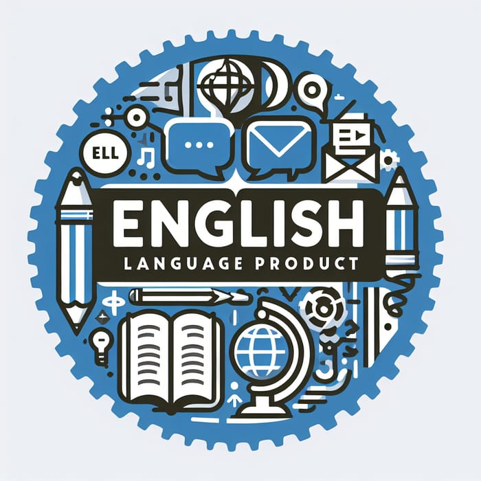 English Language Product Logo Design