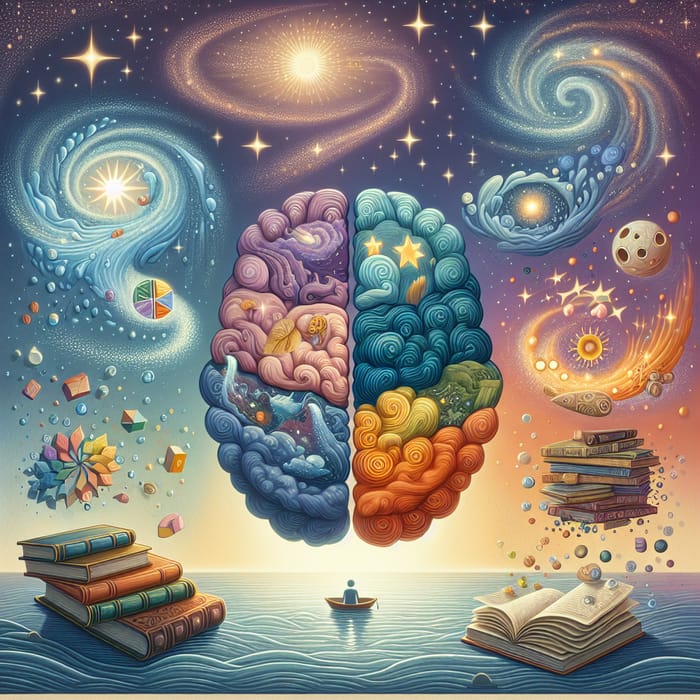 Surreal Piece of Mind Depiction | Tranquil, Excitement, Curiosity