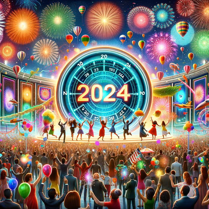 Happy New Year 2024: Countdown Timer & Festive Joy