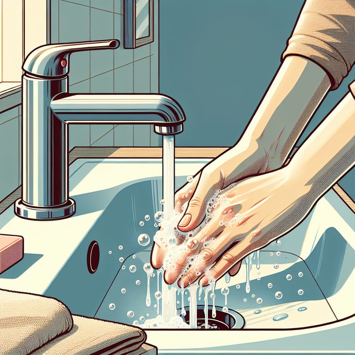 Detailed Hand Washing Process: Step-by-Step Visual Guide