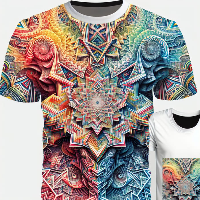 Artistic Geometric Print T-Shirt | Unique Casual Wear