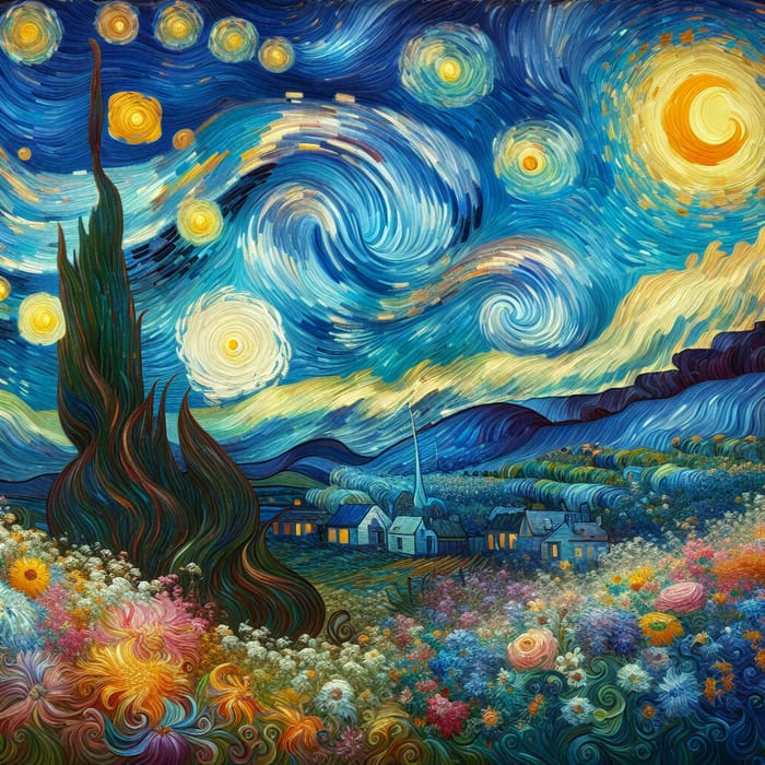 Vincent Van Gogh-Inspired Night Sky Art