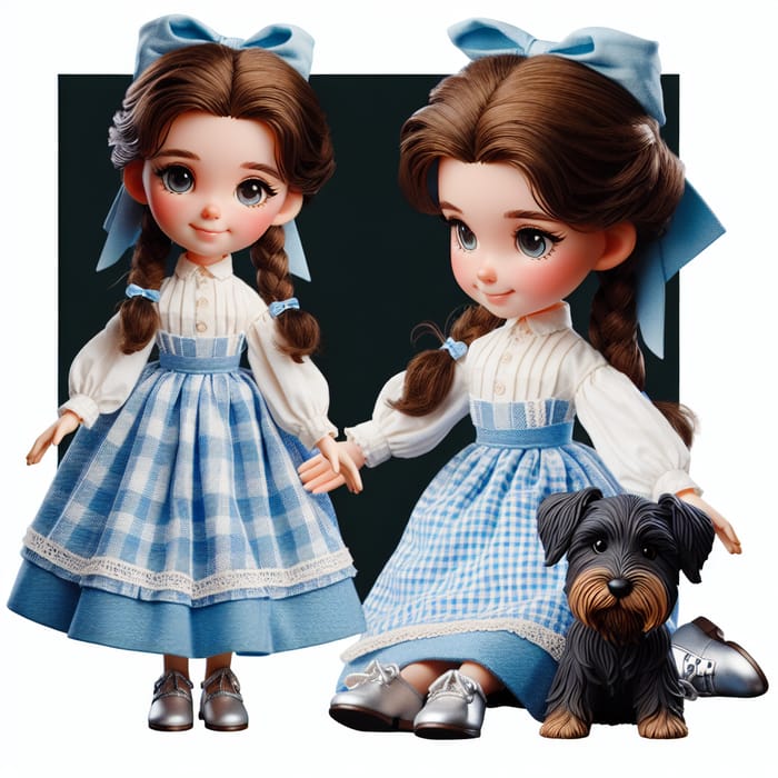 Dorothy Gale from Wizard of Oz Cartoon | Vintage Style Portrait