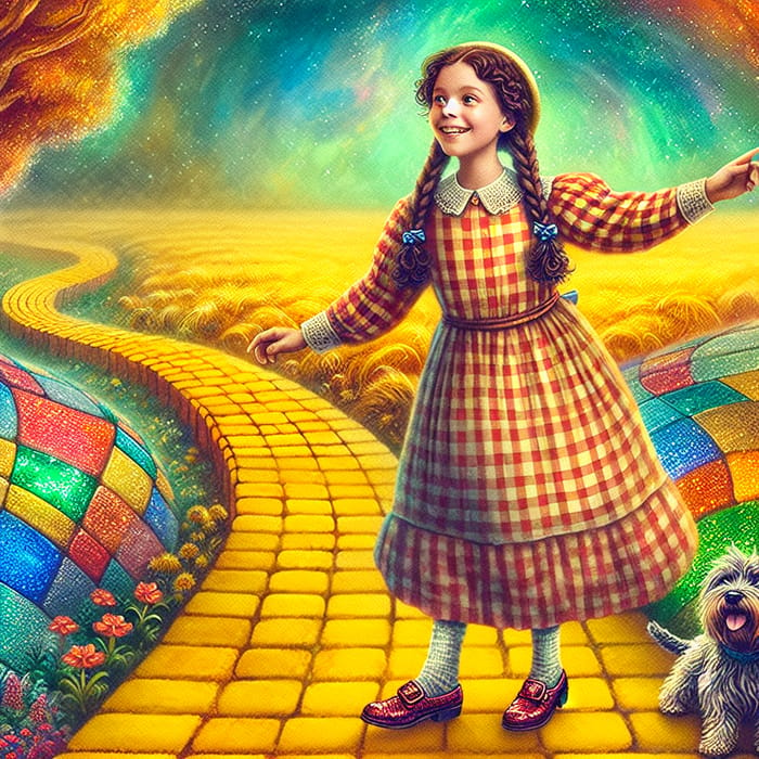 Dorothy Gale: Enchanting Wizard of Oz Cartoon