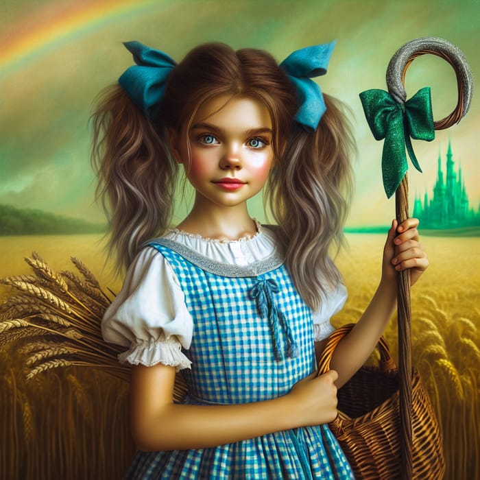 Dorothy Gale in Wizard of Oz, Midwest Girl in Emerald City Concept Art