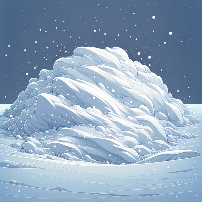 Snowdrift Landscape - Winter Wonderland Beauty