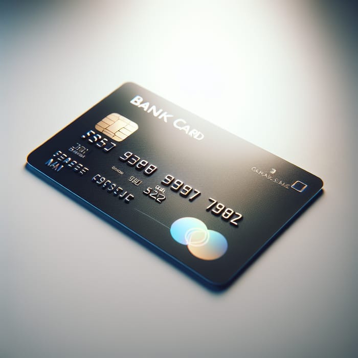 Standard Plastic Bank Card | Secure Transactions Representation