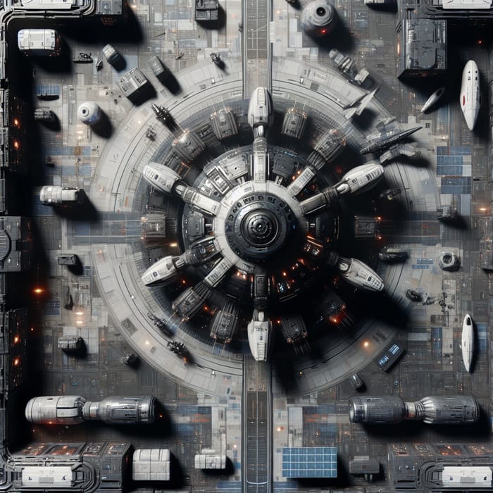 Top View of Spacecraft - Discover the Futuristic Vessel