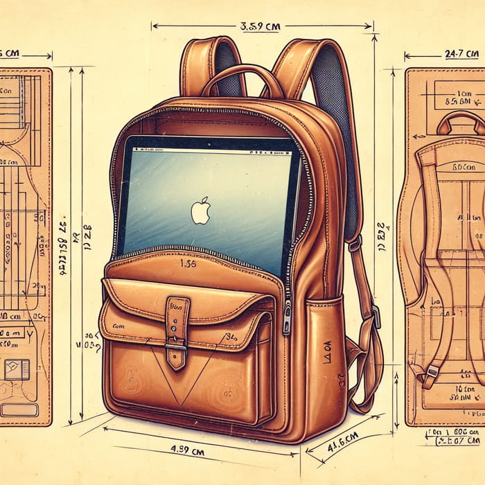 DIY Leather MacBook 16 Backpack Pattern Guide