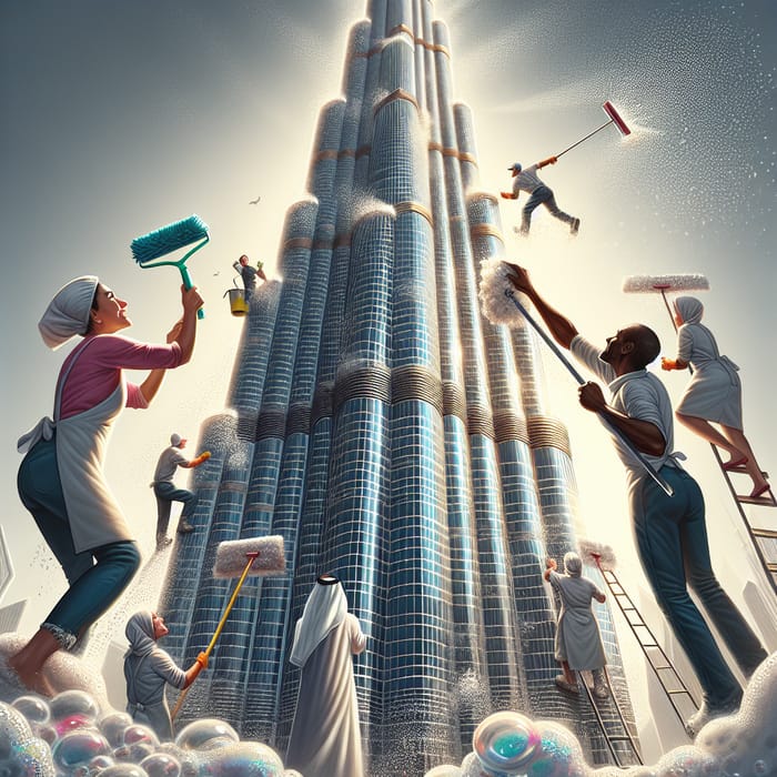 Immaculate Burj Khalifa Cleaning Service: Majestic Brilliance