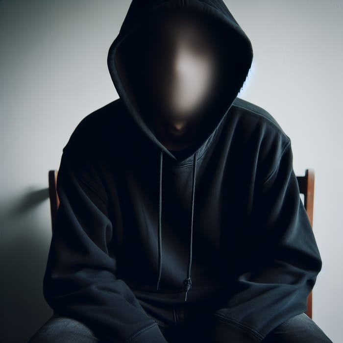 Guy in hoodie dark hotsell