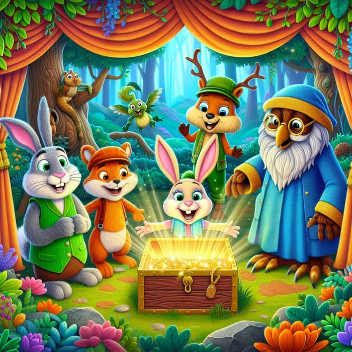 Enchanting Kids TV Puppet Show in Magical Forest