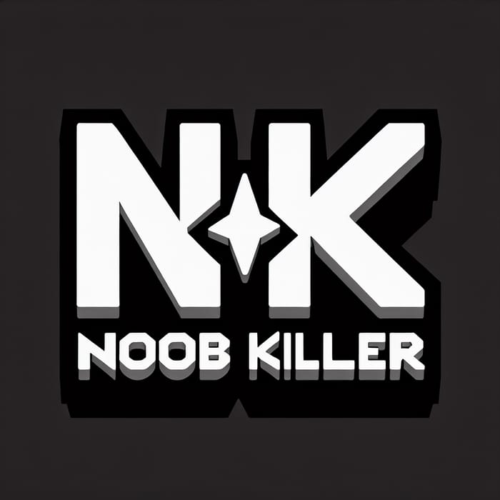 Noob Killer Game Logo - NK 2D Design