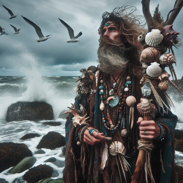 Shaman of the Sea: Mystical Figure & Ocean Wisdom