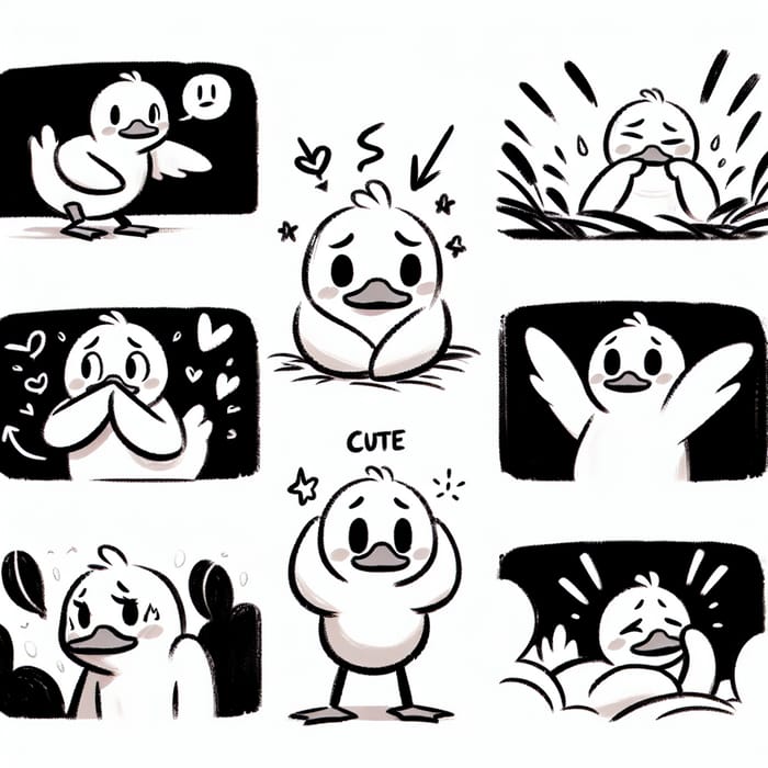 Whimsical White Duck | Emotions, Poses & Expressions | Dynamic Disney Style 🦆
