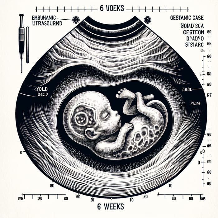 6 Weeks Old Ultrasound: Embryonic Development in Uterus Visualized