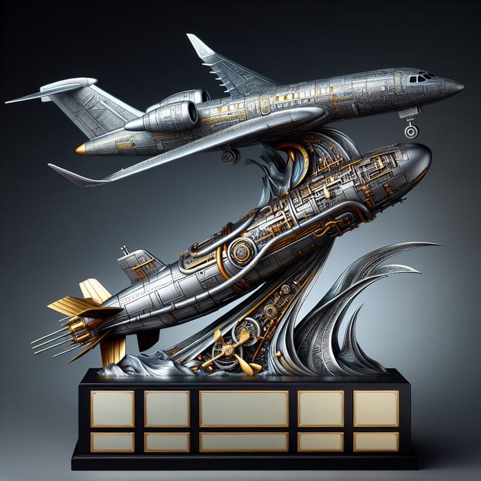 Aircraft and Submarine Trophy - Exquisite Fusion of Air and Sea
