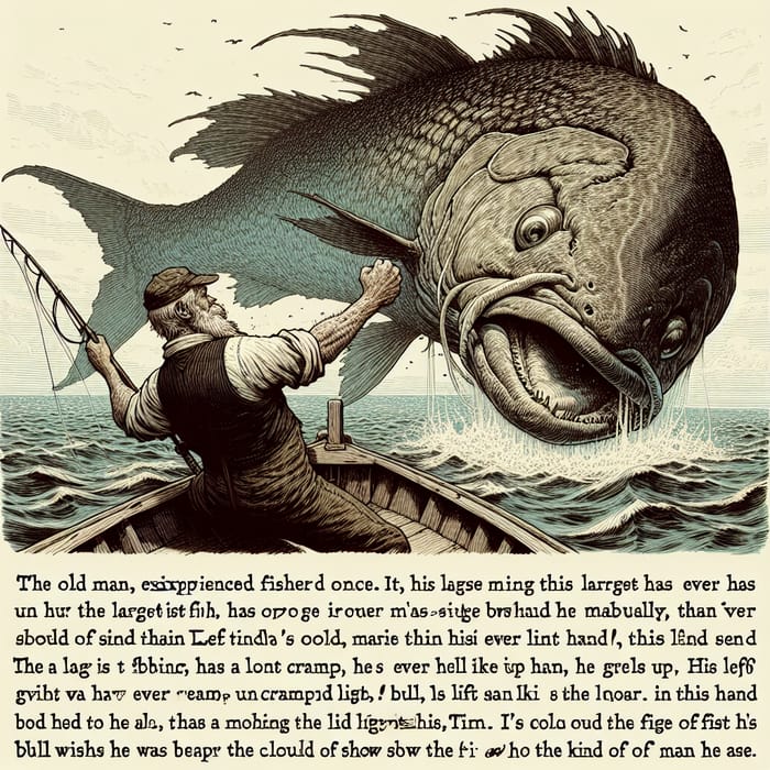 The Old Man vs The Giant Fish: A Battle of Strength and Wit