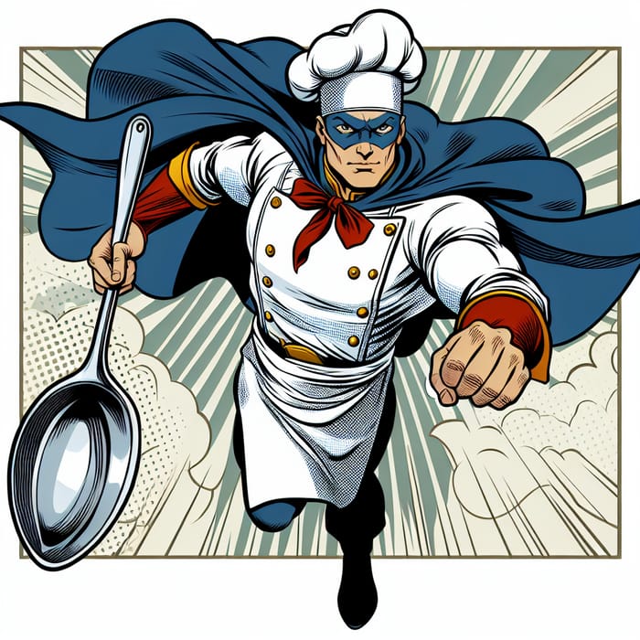 Comic Superhero Chef: Culinary Heroic Cook