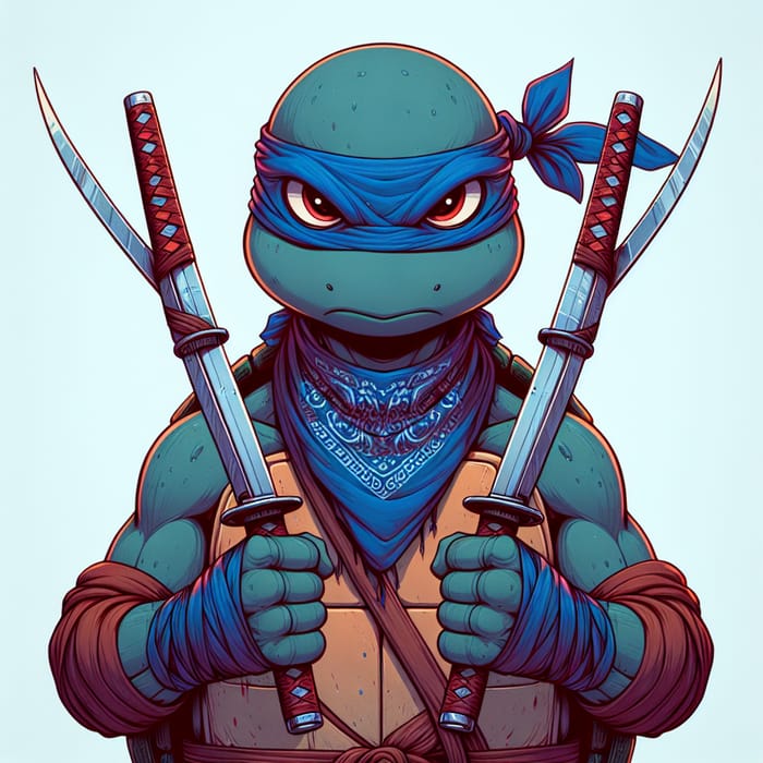 Leonardo the Turtle Man - Blue Bandana, Katana Warrior
